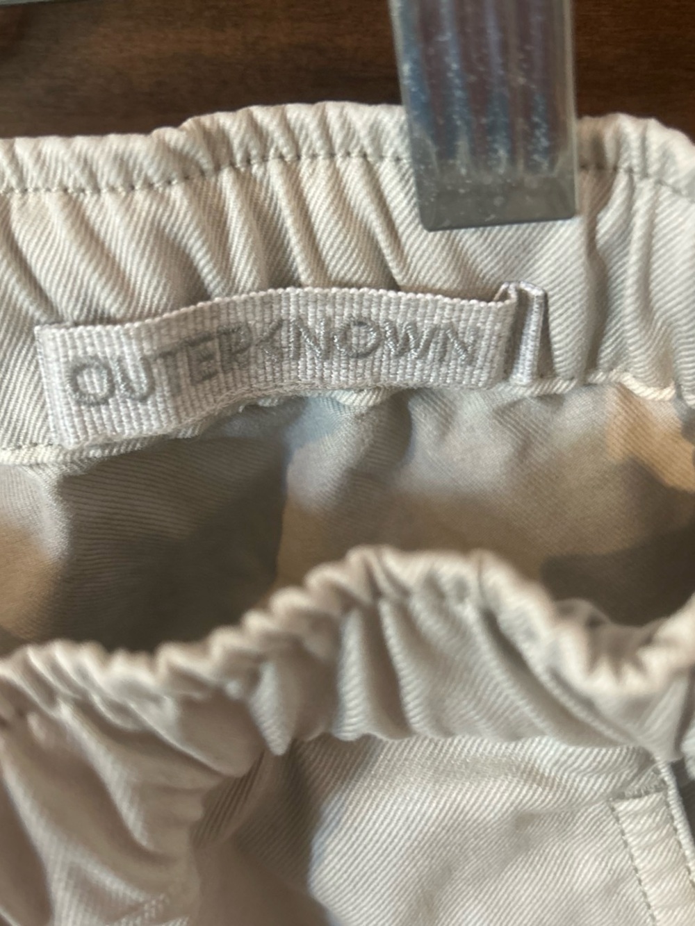 Outerknown Light Beige Drawstring Pants